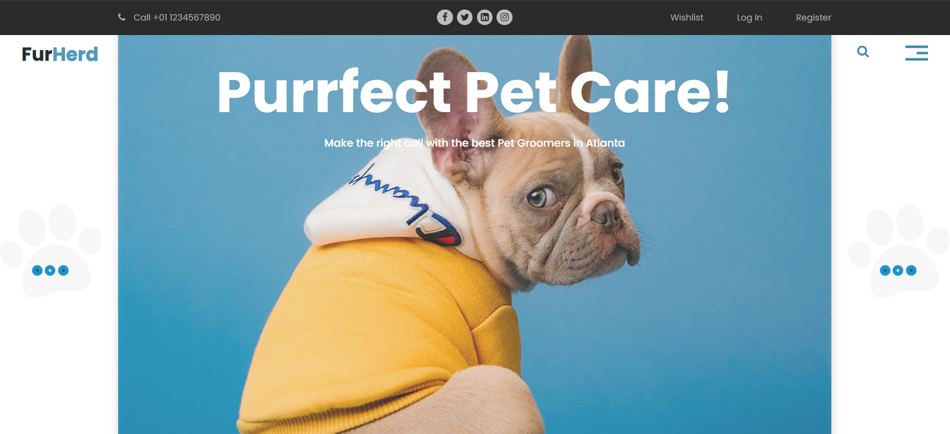 Furherd: Purrfect Pet Care Website Preview